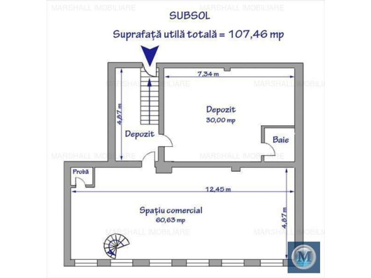Spatiu comercial de vanzare, zona Ultracentral, 125.45 mp #14157