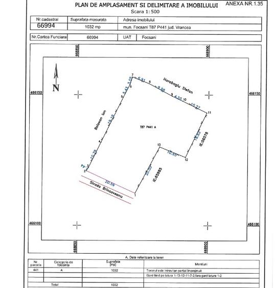 Vand teren de constructii, 1032mp, str. Brancoveanu (Zona Laminorului)