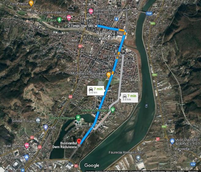 Teren 755 mp, Dem Radulescu, la 7 min de centrul orasului Rm Valcea