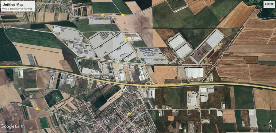 Teren Ciorogarla cu PUZ aprobat-zona Emag, CTP