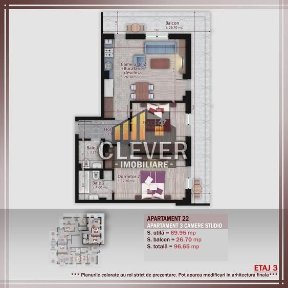 Apartament modern 3 camere Theodor Pallady metrou Nicolae Teclu