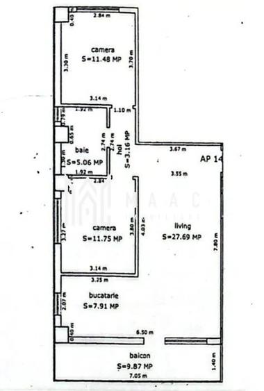 Apartament 3 camere | 67 MPU | 2 locuri de parcare | Turnisor