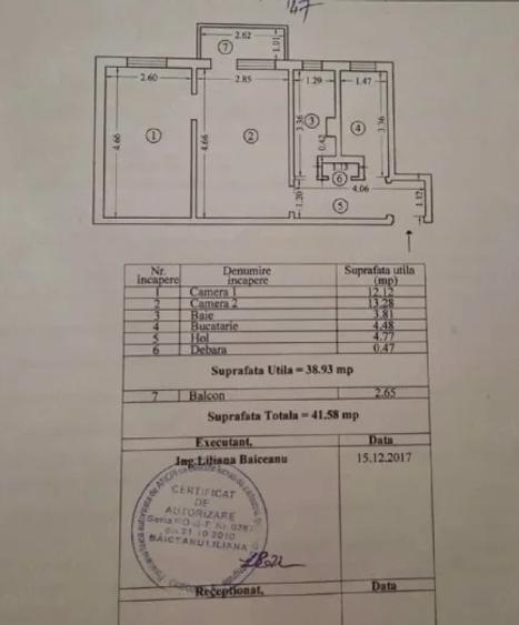 Apartament 2 camere semidecomandat, zona KM 4-5