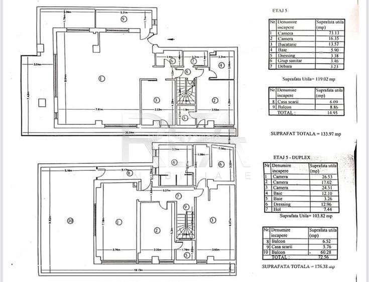 Penthouse 5 Camere - 325 m.p. | Parcare | Zona Matei Voievod - 13