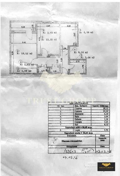 Apartament 2 camere Piața Domenii | imobil 1975