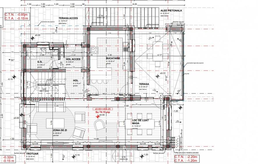 Casa individuala 4 camere | Teren 500mp | Manastur | Roata Faget