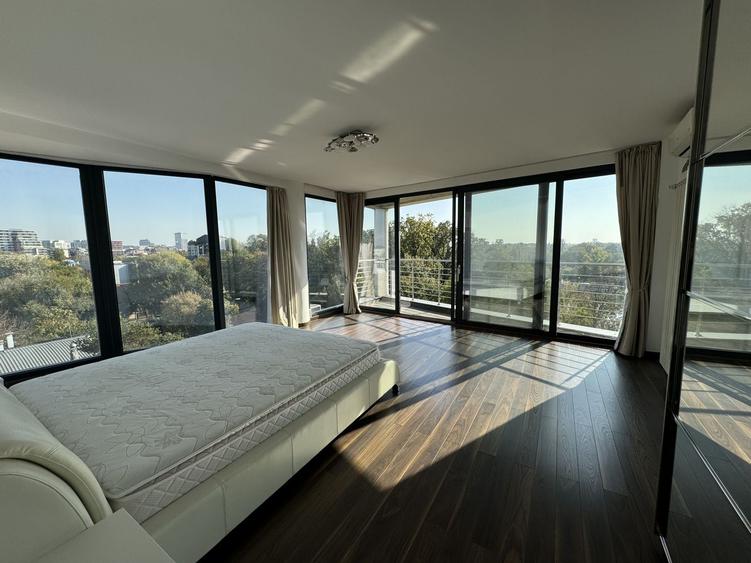 Apartament cu vedere libera catre lacul Herastrau, garaj si mobilier modern