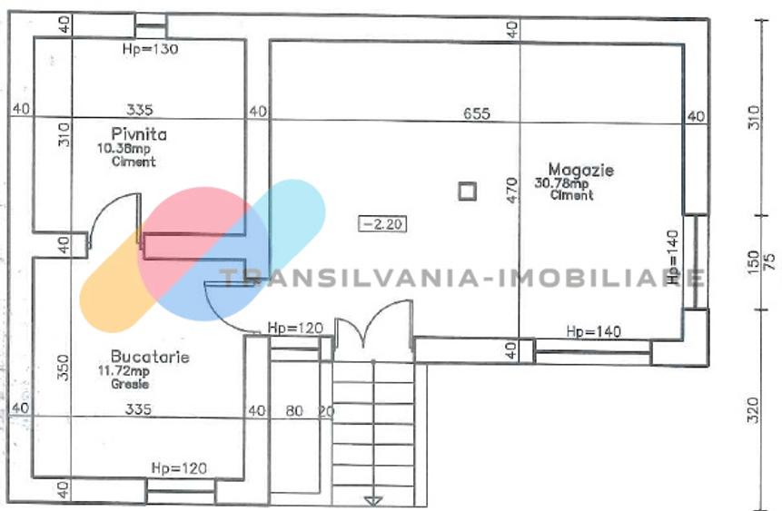 Casă/Spațiu birouri 230 mp utili, teren 700 mp-Apahida