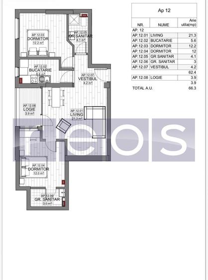 VANZARE APARTAMENT 3 CAMERE | LIZEANU | BLOC NOU | PARCARE | TERASA - 8