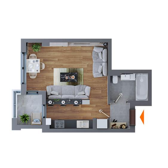 Apartament 1 camera de vanzare Dacia