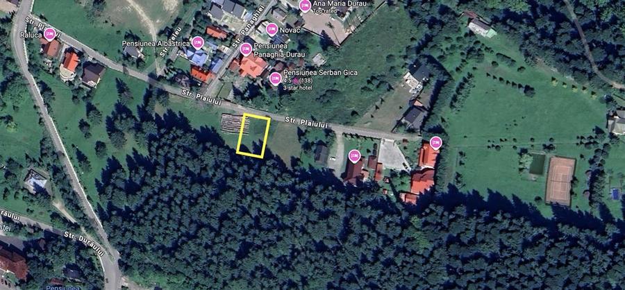 Teren in Statiunea Durau, Ceahlau, 1046mp, str. Stejarului