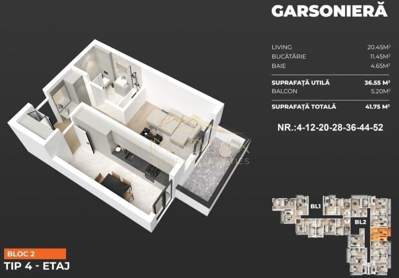 Garsoniera / 40.90 mp/ Popesti Leordeni/ zona Berceni
