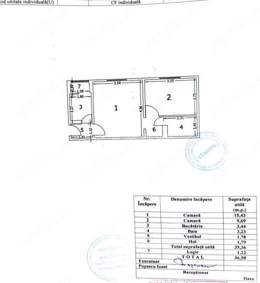 Apartament 2 camere. Mobilat si utilat. Zona Almasu Mare. - 8