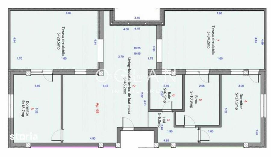 penthouse 4 camere 106.mp utili terase 64 mp - 9