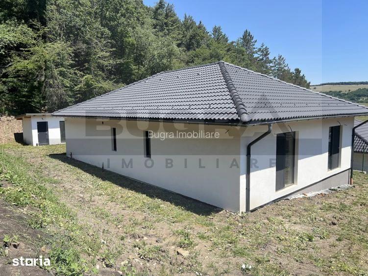Casa individuala pe un nivel, 500mp teren, anexa foisor, beci, Popesti