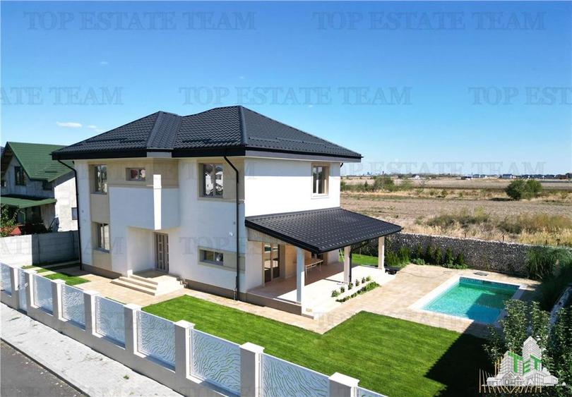 Vila lux 5 camere cu piscina in Dragomiresti-Vale