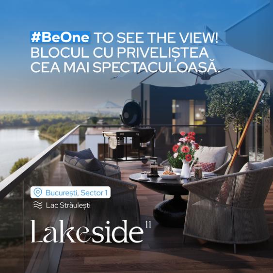 Vedere liberă spre lac| Străulești Lac | 3 camere