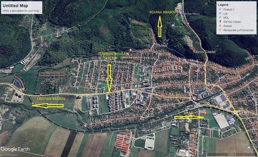 Teren intravilan Râșnov zona Primăverii