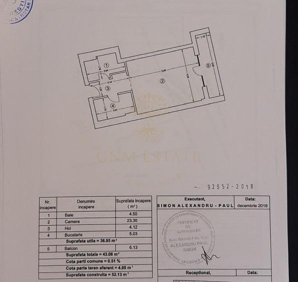 Garsoniera Et.5/10 | Bloc Nou | Zona Dristor | Day Residence
