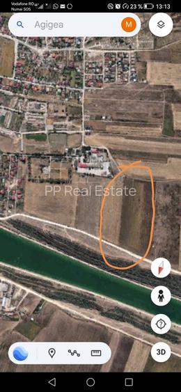 Loc Agigea / Judetul Cta /Teren intravilan 500 mp cu o deschidere stradala 16 ml - 5