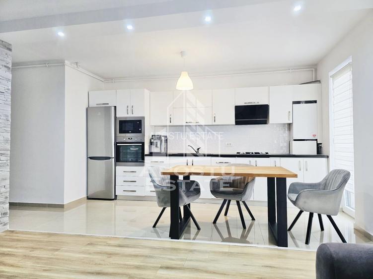 Apartament cu 3 camere si 2 bai, mobilat si utilat in Giroc la parter. - 6