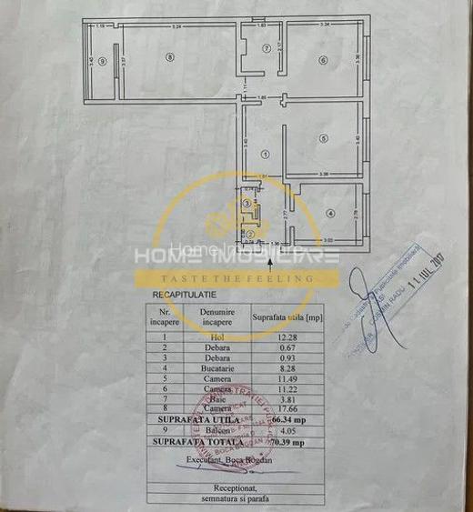 Apartament cu 3 camere/ 70 mp/ mobilat și utilat/ zona Alexandru cel Bun - 8