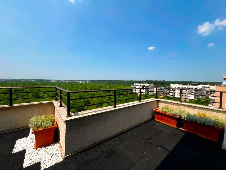 Penthouse Lux 4 camere de inchiriat Baneasa | Lift privat | Terasa 360