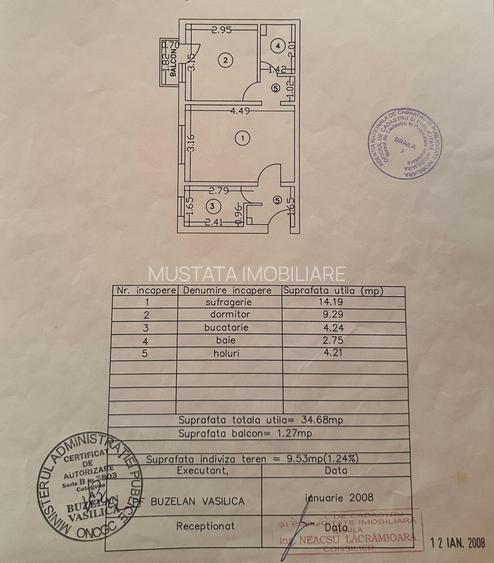 Comision ZERO - Apartament 2 camere 35mp, confort 2 Obor. Bloc N5. - 9
