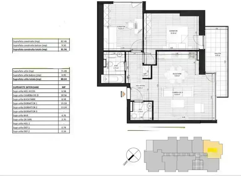 Apartament 3 camere | Bloc nou | loc de parcare inclus | comision 0 I