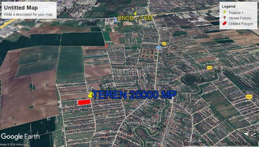 Teren intravilan 10000mp | Toate utilitatile | Zona Domnesti - 2