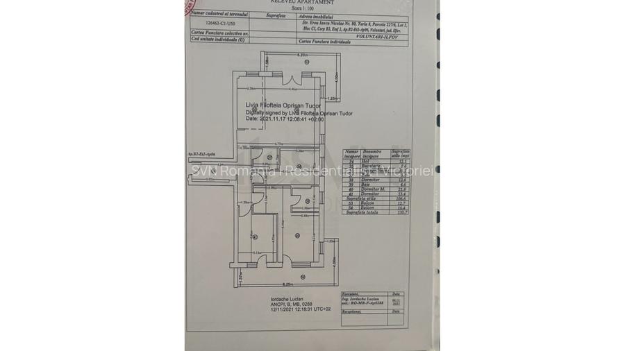 REA1029134 Apartament 4 camere I Erou Iancu Nicolae I 2 locuri de parcare I Boxa - 30