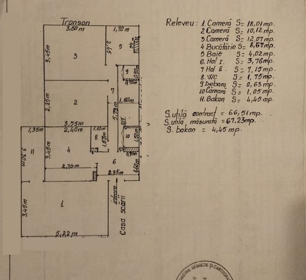 Ap. 3dec. Micro 39C, 72mp, centrala termica, liber