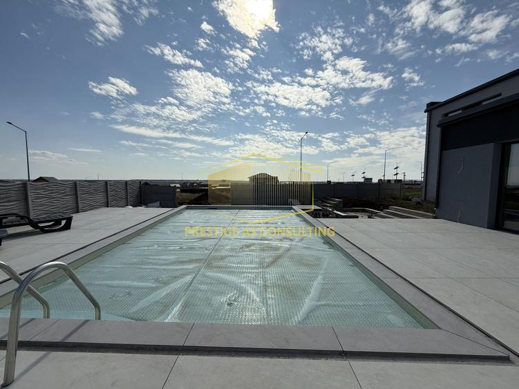 Vila moderna cu structura metalica, tehnologie NZEB si piscina | Giarmata