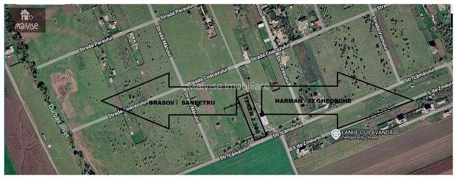 Teren Intravilan 2.300 mp, Sanpetru Brasov - 2