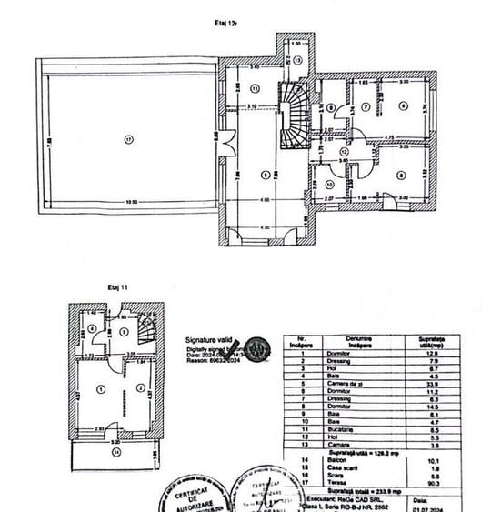Duplex 4 camere | 126 mp+terasă 90 mp | Etaj 11–12 | Hills Brauner