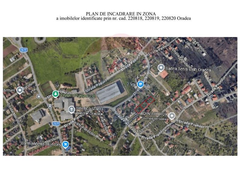 DE vânzare teren intravilan 840mp, Strada Piersicilor