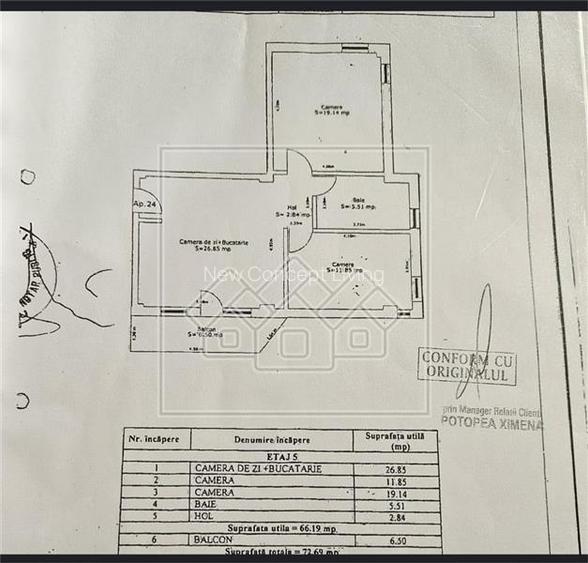 Ap cu 3 camere, balcon, loc de parcare, bloc nou, cu lift - D.Stanca - 10