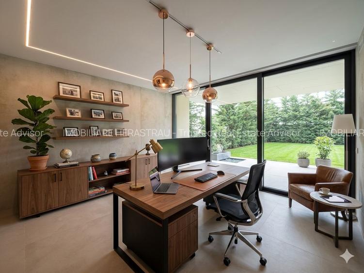 Vilă contemporană premium cu piscină, 500mp construiți, garaj 2 masini