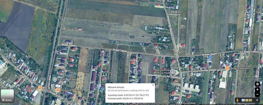 Teren intravilan 5.000 mp – Focșani, Str. Rovine (Dublă deschidere / Parcelabil)