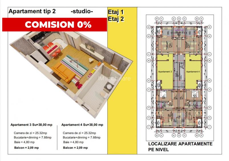 IMI Residence - Sanandrei - Comision 0 - Apartament cu o camera, 38 mp - 2