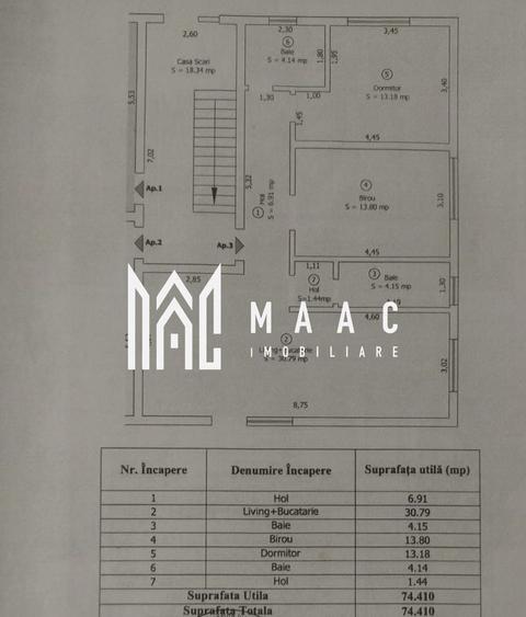Apartament 3 camere | Gradina 44 MP | Parcare | Arhitectilor