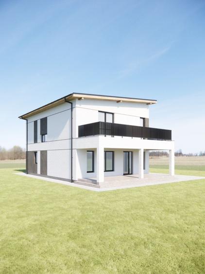 Casă individuală la roșu – 118 mp utili, teren 420 mp, drum privat și curte