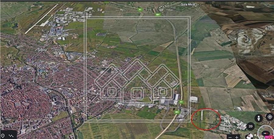 Teren 20.145 mp - 71.200 mp, PUZ, centru logistic - Viile Sibiului