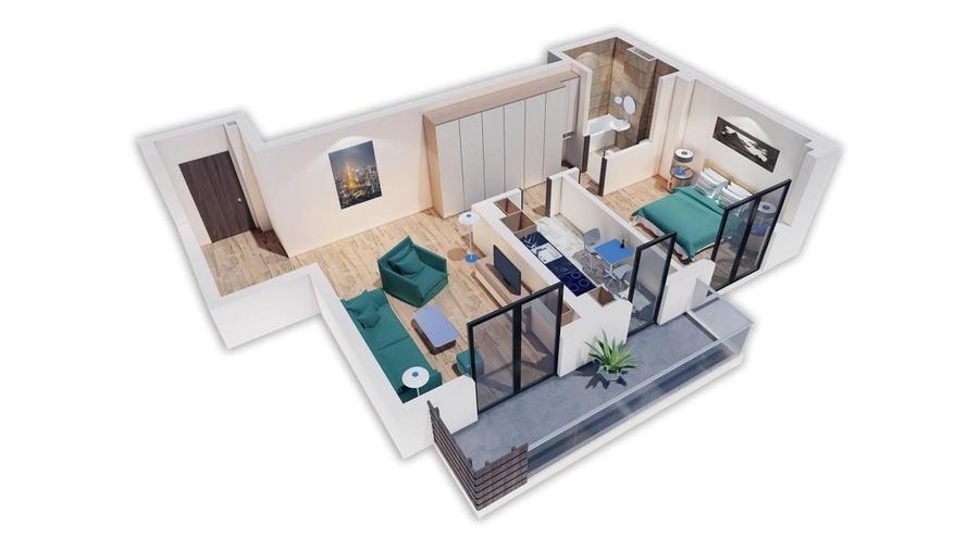 64C Ap 2 cam Magnolia Urban Residence Metrou Straulesti terasa XXL mutare imedia
