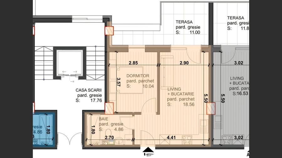 Apartament de vanzare, 2 camere, bloc nou cu lift Comision 0