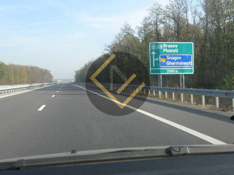 Teren 9Ha -> 16Ha Ha Intravilan , Exit A3 Snagov Ghermanesti Bucuresti-Ploiesti