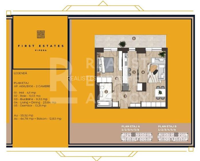 Chirie, apartament, 2 camere, First Estates Pipera, București - 1