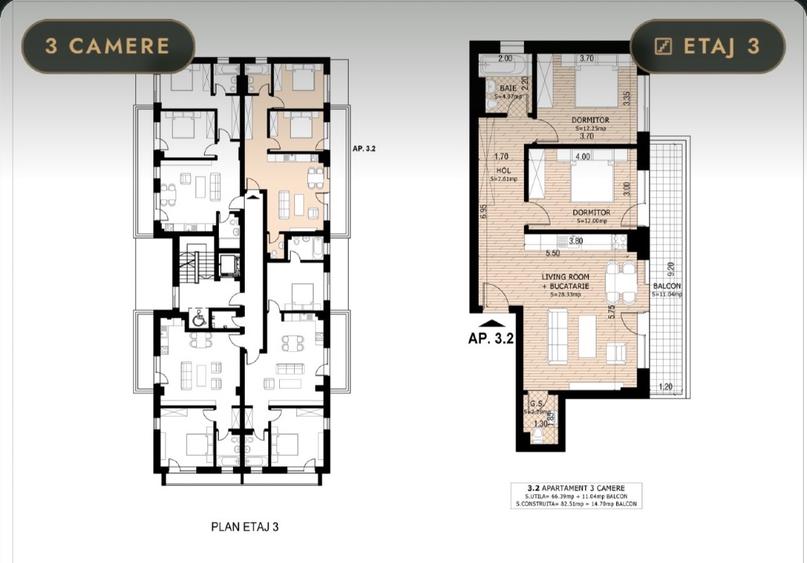 Apartament 3 Camere | nZEB | Incalzire In Pardoseala | Sector 3  - 6