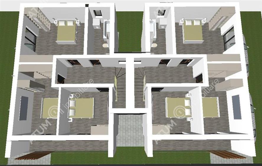 Casa intabulata de 4 camere cu 2 bai si teren de 200 mp in Selimbar