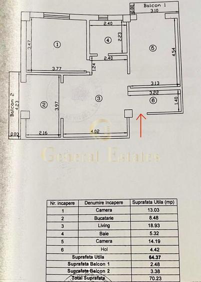Vânzare apartament modern cu 3 camere | 70 m.p  | 2 parcări incluse